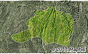 Satellite 3D Map of Pingtang, semi-desaturated