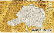 Shaded Relief 3D Map of Pingtang, physical outside