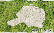 Shaded Relief 3D Map of Pingtang, satellite outside