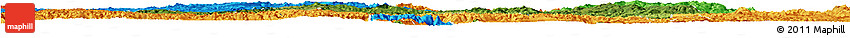 Satellite Horizon Map of Pingtang, political outside