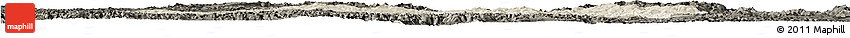Shaded Relief Horizon Map of Pingtang, darken