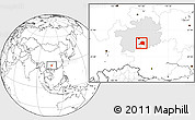 Blank Location Map of Pingtang, highlighted parent region