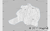 Gray Map of Pingtang, single color outside