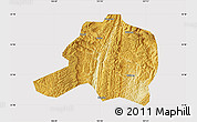 Physical Map of Pingtang, cropped outside