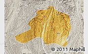 Physical Map of Pingtang, lighten, semi-desaturated