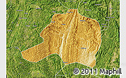 Physical Map of Pingtang, satellite outside