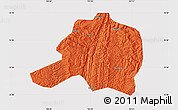 Political Map of Pingtang, cropped outside