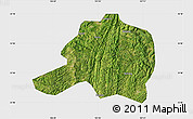 Satellite Map of Pingtang, single color outside