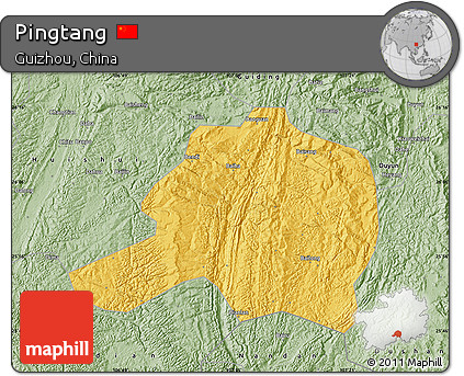 Savanna Style Map of Pingtang