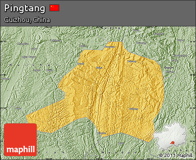 Savanna Style Map of Pingtang