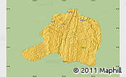 Savanna Style Map of Pingtang, single color outside