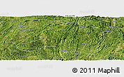 Satellite Panoramic Map of Pingtang