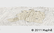 Shaded Relief Panoramic Map of Pingtang, lighten