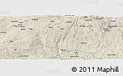 Shaded Relief Panoramic Map of Pingtang