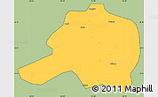 Savanna Style Simple Map of Pingtang, cropped outside