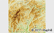 Physical 3D Map of Rongjiang