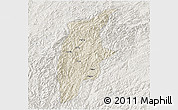 Shaded Relief 3D Map of Rongjiang, lighten