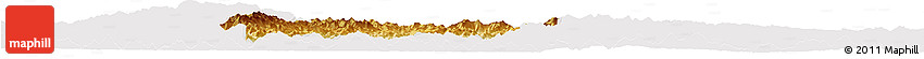 Physical Horizon Map of Rongjiang, cropped outside