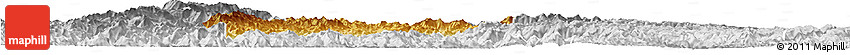 Physical Horizon Map of Rongjiang, lighten, desaturated
