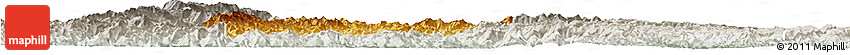 Physical Horizon Map of Rongjiang, lighten, semi-desaturated