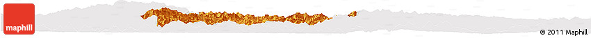 Political Horizon Map of Rongjiang, cropped outside