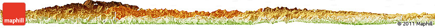 Political Horizon Map of Rongjiang, physical outside