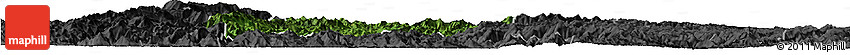 Satellite Horizon Map of Rongjiang, darken, desaturated