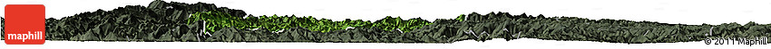 Satellite Horizon Map of Rongjiang, darken, semi-desaturated