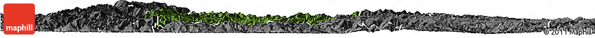 Satellite Horizon Map of Rongjiang, desaturated