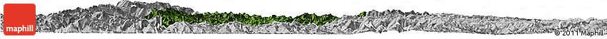 Satellite Horizon Map of Rongjiang, lighten, desaturated