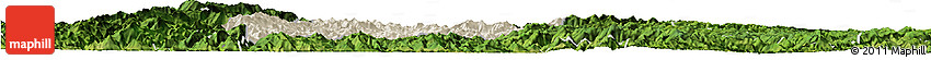 Shaded Relief Horizon Map of Rongjiang, satellite outside