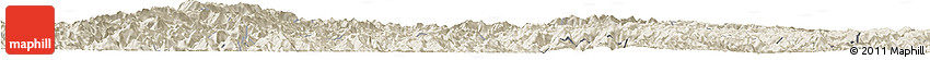 Shaded Relief Horizon Map of Rongjiang