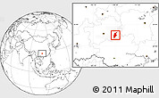 Blank Location Map of Rongjiang