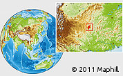 Physical Location Map of Rongjiang