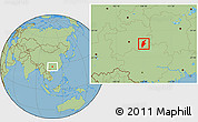 Savanna Style Location Map of Rongjiang