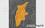 Political Map of Rongjiang, darken, desaturated