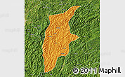 Political Map of Rongjiang, satellite outside