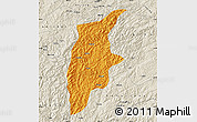 Political Map of Rongjiang, shaded relief outside