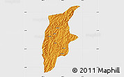 Political Map of Rongjiang, single color outside
