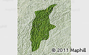 Satellite Map of Rongjiang, lighten