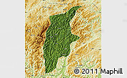 Satellite Map of Rongjiang, physical outside