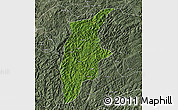 Satellite Map of Rongjiang, semi-desaturated