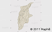 Shaded Relief Map of Rongjiang, cropped outside