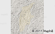 Shaded Relief Map of Rongjiang, semi-desaturated