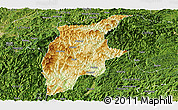 Physical Panoramic Map of Rongjiang, satellite outside