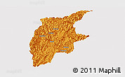 Political Panoramic Map of Rongjiang, cropped outside