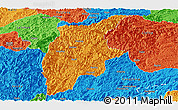 Political Panoramic Map of Rongjiang