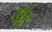 Satellite Panoramic Map of Rongjiang, desaturated