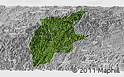 Satellite Panoramic Map of Rongjiang, lighten, desaturated