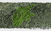 Satellite Panoramic Map of Rongjiang, semi-desaturated